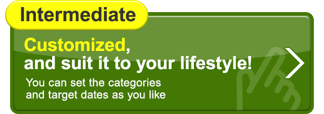 Intermediate Customized, and suit it to your lifestyle! You can set the categories and target dates as you like